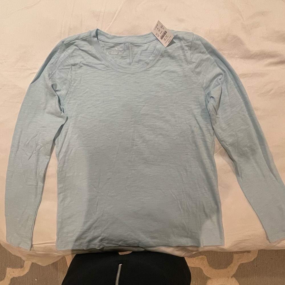 J. Crew Light Blue Long Sleeve Tee